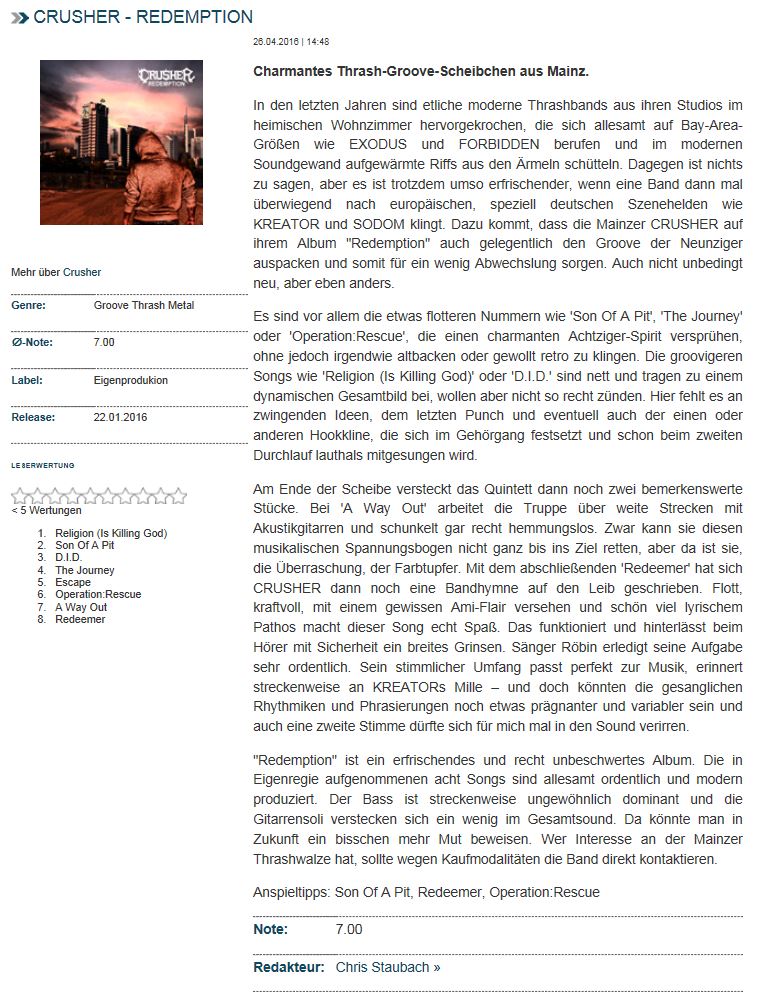 2016-04-27 10_50_48-Review _ CRUSHER - Redemption _ POWERMETAL.de